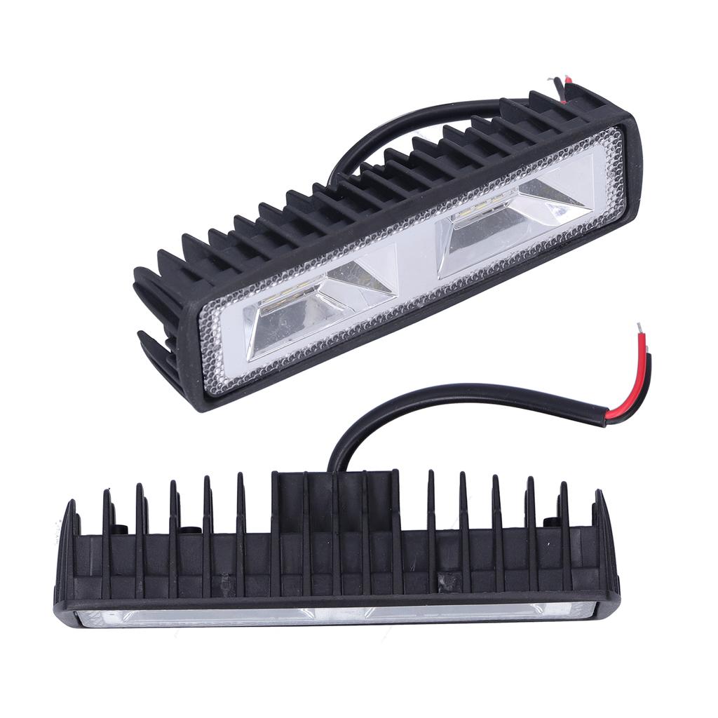 Pair Work Light Bars 12LEDs 36W 12‑24V Spotlights Headlights for Motorcycle Truck Boat Tractor Trailer Offroad