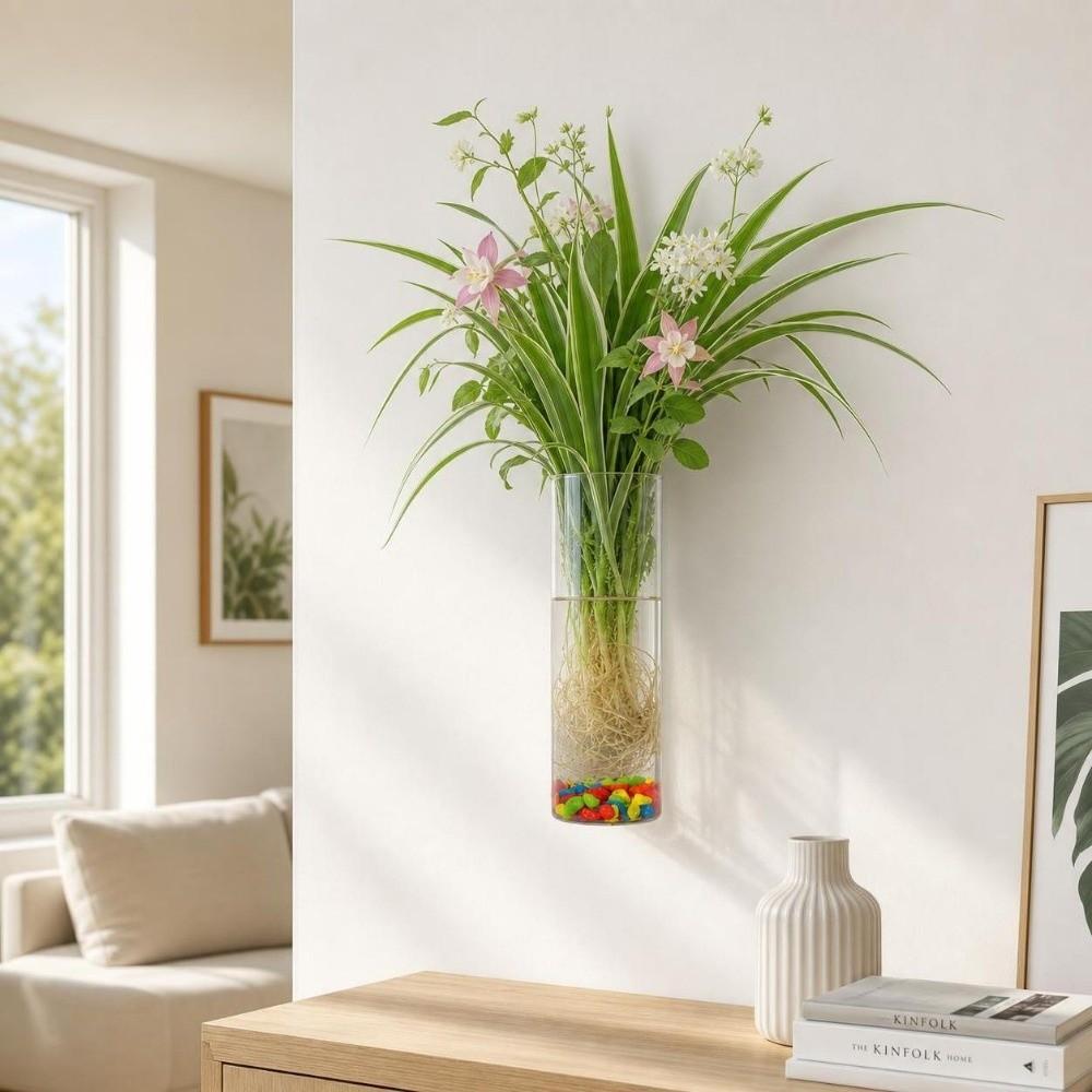 Vase Hydroponischer Pflanzenhalter Unregelmäßige Form Wanddekoration Bürodekoration
