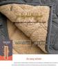 Men's Winter Cotton-Padded Jacket for Seniors - Thick Velvet Lining, Warm Outerwear for Dad or Grandpa