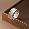 925 Silver Irregular Line Rings For Women Dating Ring Wedding Elegant Designer Jewelry Ladies Accessories Jewellery