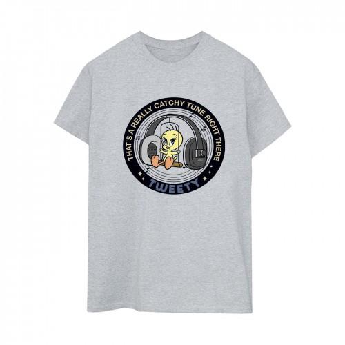 Looney Tunes Womens/Ladies Tweety Catchy Tune Cotton Boyfriend T-Shirt