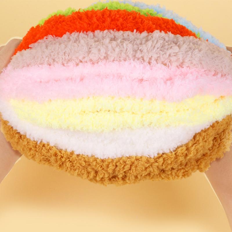 1.5cmx105cm Wool Ultra Dense Wool Root Twisting Stick Woven Plush Thread with Iron Thread
