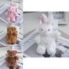 White Charming Rabbit Plush Toy Realistic Bunny Design Perfect For Baby And Play Kids