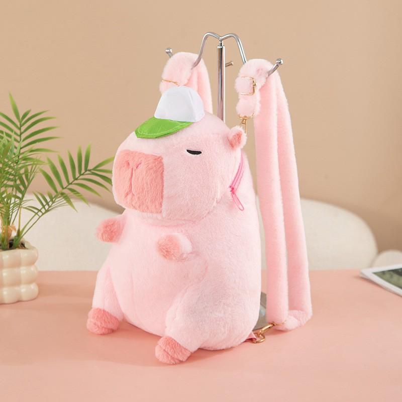 Cute Kapibara Capybara Schoolbag Female Backpack Large Capacity Internet Celebrity Ugly Cute College Student Class Bag