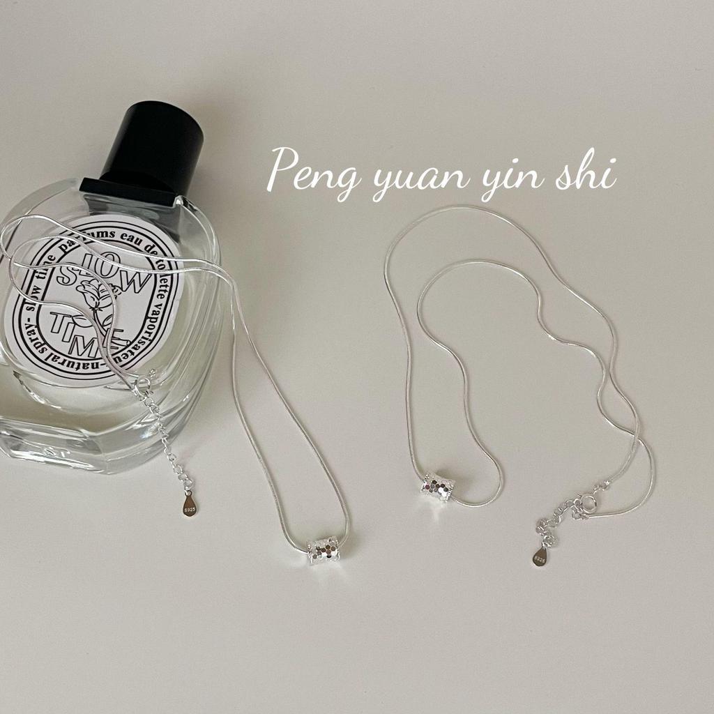 Su Chuang Women's S925 Sterling Silver Waist Design Necklace - Elegant Clavicle Choker Accessory