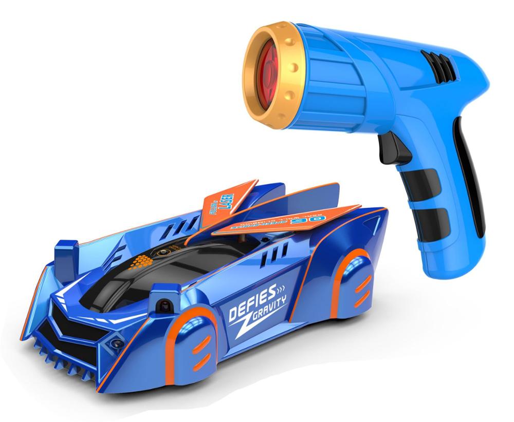 RC Car Stunt Infrared Laser Tracking Wall Ceiling Climbing Follow Light Remote Control Drift Car Electric Anti Gravity Car Toys