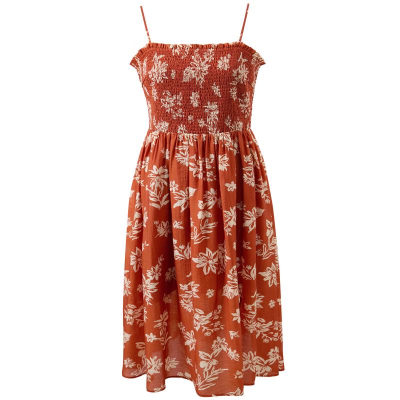 Sancai Lyocell Blend Floral Strap Dress