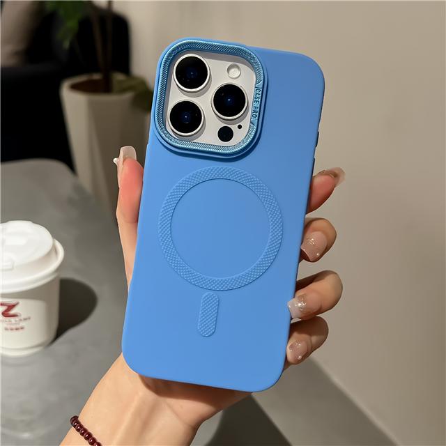 For For Iphone 16 Pro Max   Magnetic Lens Holder Stand Phone Case For For Iphone 11 13 14 15 Plus 17 Air Protective Cover