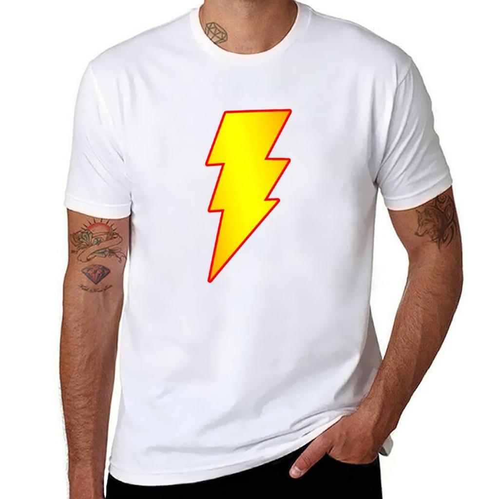 Shazam Logo Tshirt Retro Style Print Casual Top