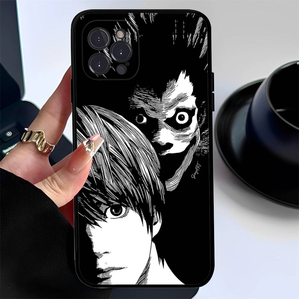 Japan Anime Death Note For IPhone 17 16 15 14 13 12 11 Pro Max Plus Shockproof Black Soft Phone Cover