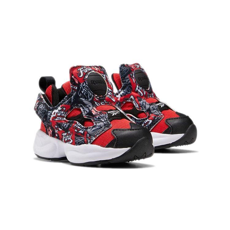 Reebok InstaPump Fury Toddler Graffiti - Primal Red Baby Sneakers Black White EG2440
