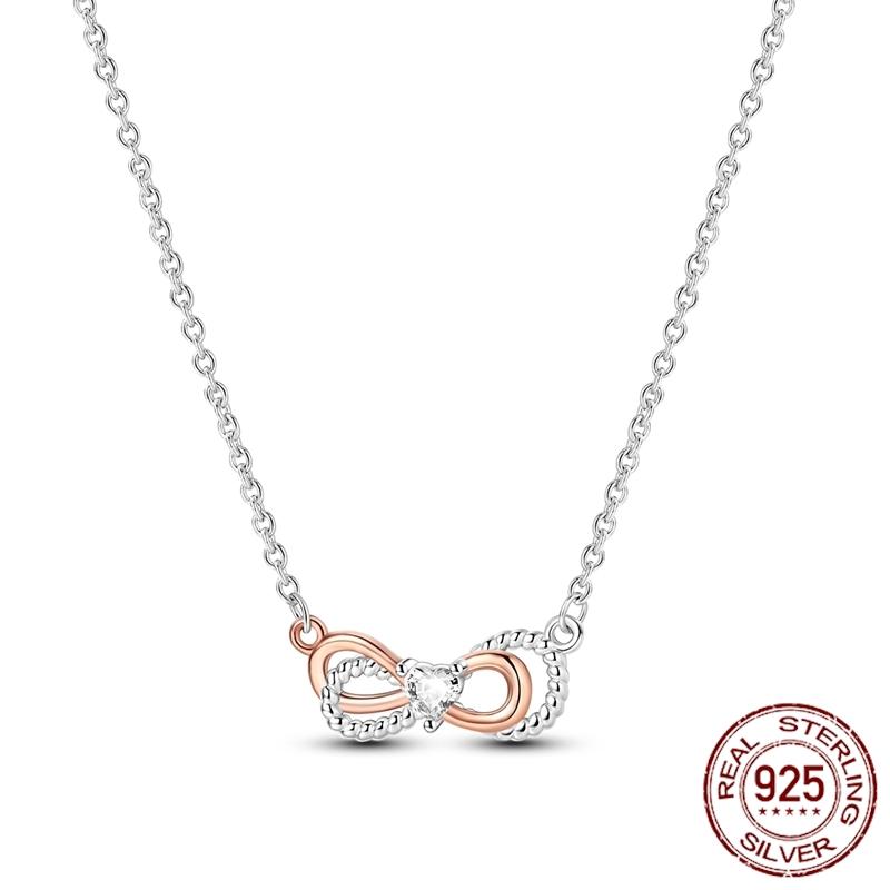 MULA Hote Heart Pendant Necklace 925 Silver Snake Neck Necklace Original Bracelet DIY Jewelry Fashion Luxury Women