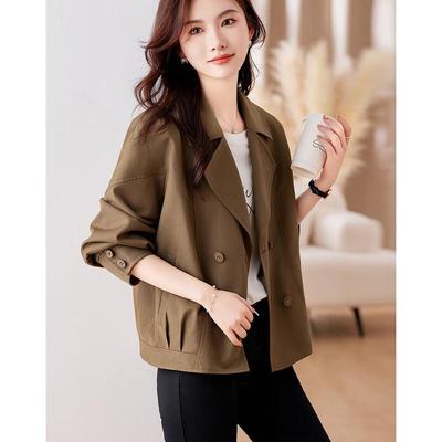 Women's Dropped Shoulder Short Trench Coat