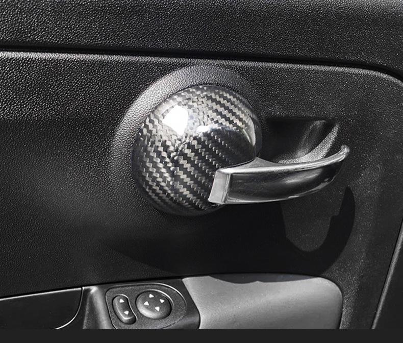 Fiat 500 Carbon Fiber Door Handle & Grip Trim Cover
