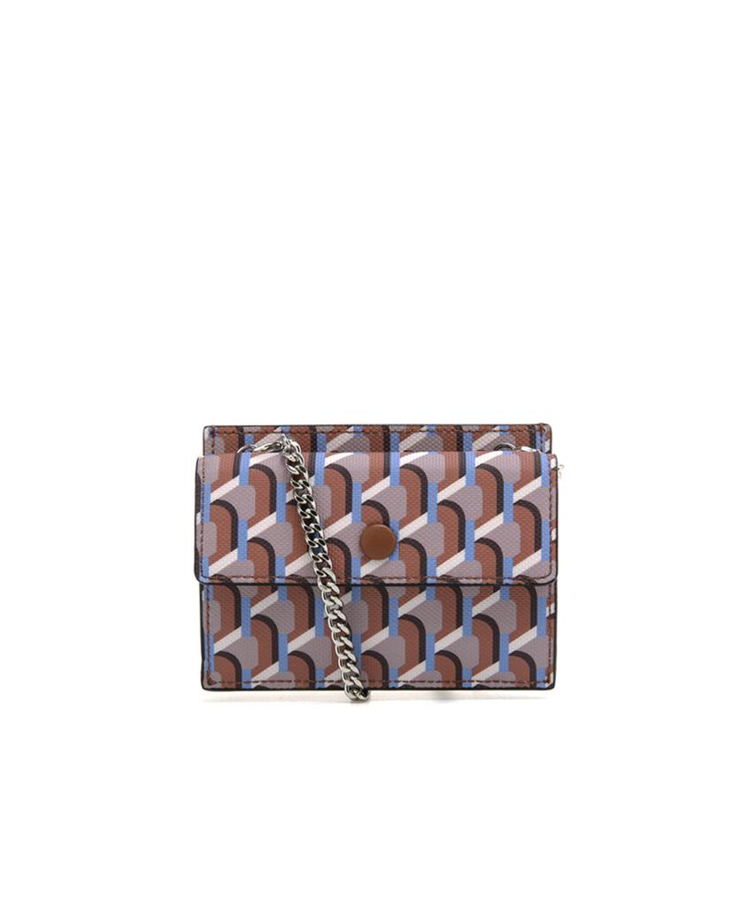 Rosa.K Monogram Chain Crossbody Card Wallet_Cm