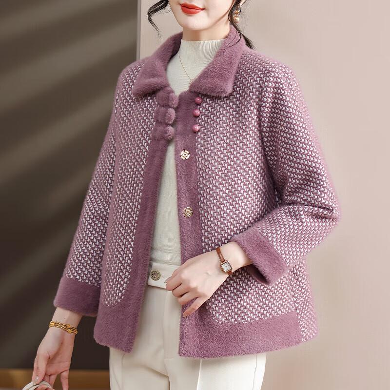 

Xuexi Женское пальто из смесовой шерсти с плюшевой подкладкой в новом китайском стиле 3XL