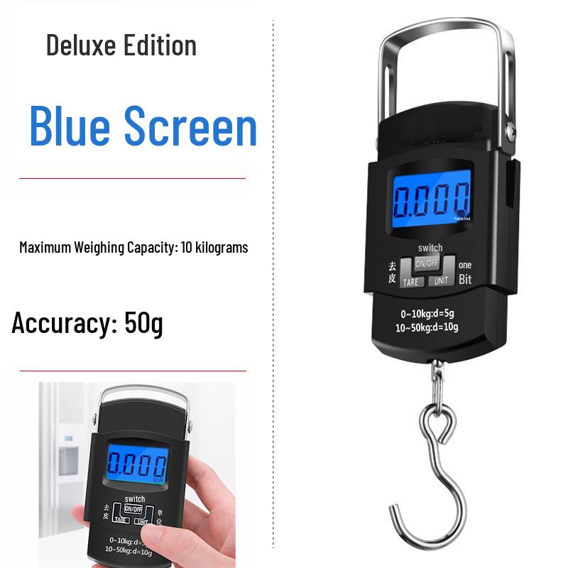 Портативные электронные весы для рыбалки с высокой точностью: Компактные ручные весы для взвешивания овощей и другого -