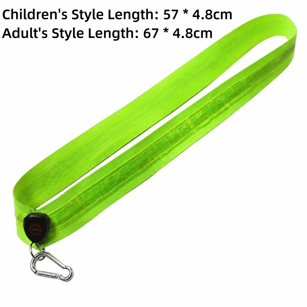 High Visibility LED Safety Belt USB Rechargeable Rechargeable Reflective Band  Walking