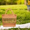 Camping Picnic Basket with Handles for Organizing Essentials