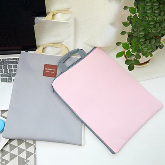 High-quality Document Bag Multifunctional with Handle Zipper Closure
