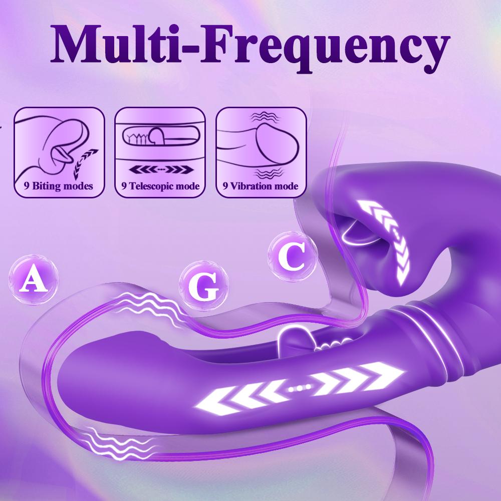 Tongue Vibrator Thrusting Dildo For Women Clit Clitoris Vibration Stimulator Sex Toys Female Masturbation Adult Products18+