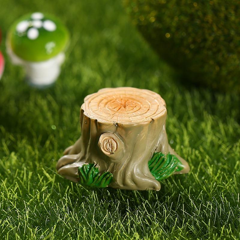 Tree Stump and Stump Micro-landscape Ornaments Succulent Decorations Horticultural Resin Handicrafts