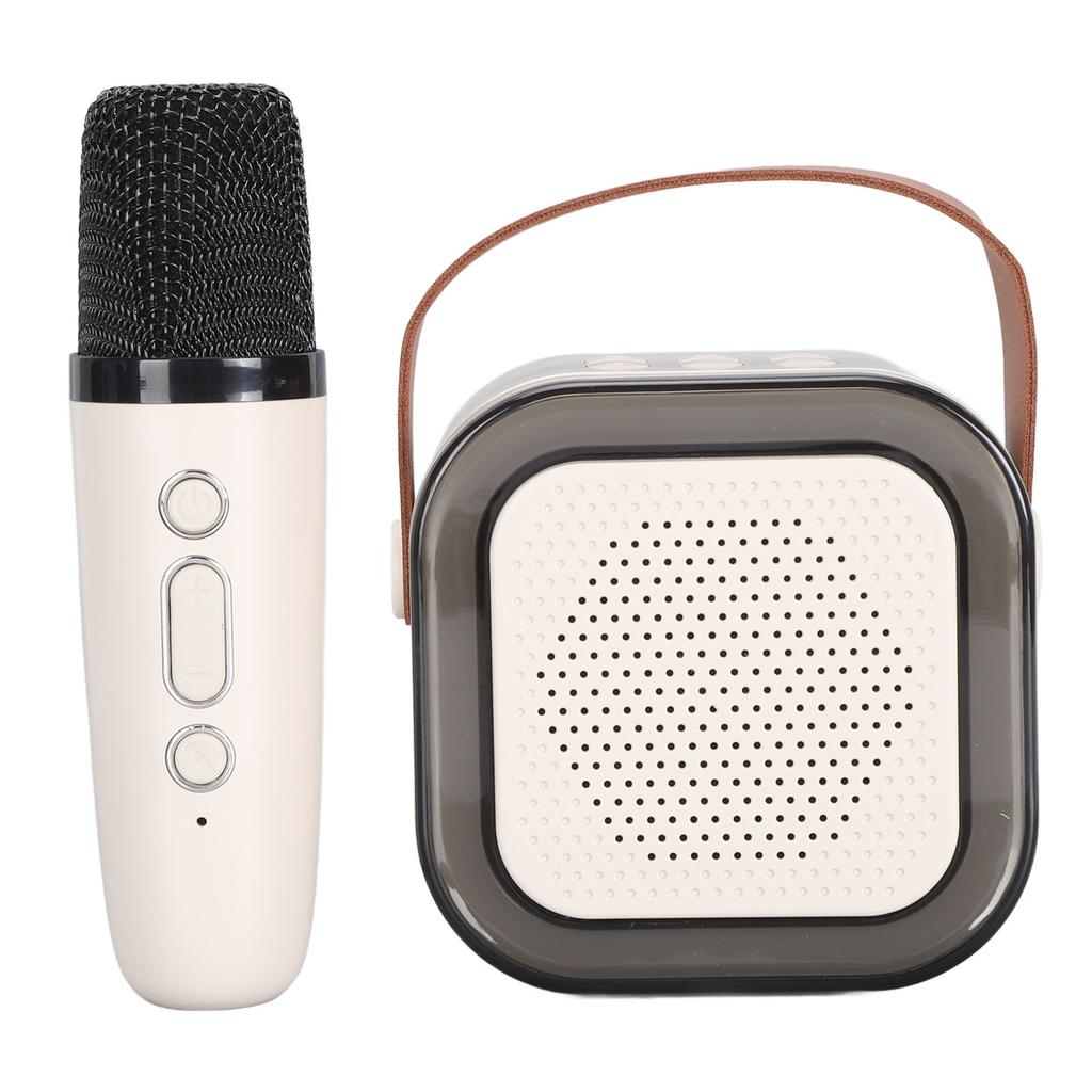 Przenośny system karaoke LED dynamiczne światło mały głośnik Bluetooth z mikrofonem dla dzieci w wieku od 4 do 12 lat i dorosłych