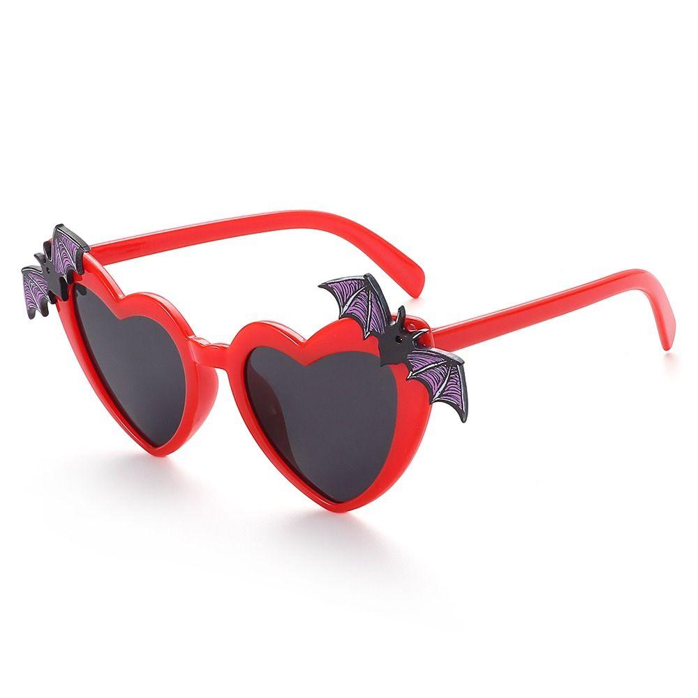 Disco Party Decoration Heart Sun Glasses Bat Wings Decor Halloween Costume Eyewear  for Women