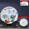 26cm Decorative Jingdezhen Ceramic Plate for Display - Ideal for Living Room, Office, Wine Cabinet, Sideboard