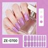 Glitter Nail Polish Strips with File Easy Apply Remove Self Adhesive Women Full Nail Sticker Home Manicure DIY Nail Art Decoration Wrap