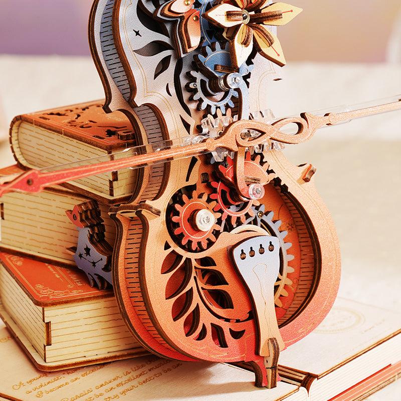 ROBOTIME ROKR Symphonie der Wunderschönen Träume Mechanische Spieluhr 3D Holzpuzzle AMK63M