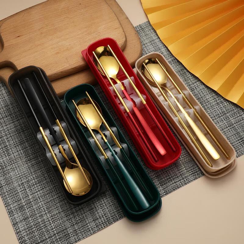 Portable Stainless Steel Chopsticks & Fork Set