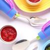 2Pcs/Set Nonslip Elderly Spoon Utensils Rotatable Food Aid Spoon  Handicapped People