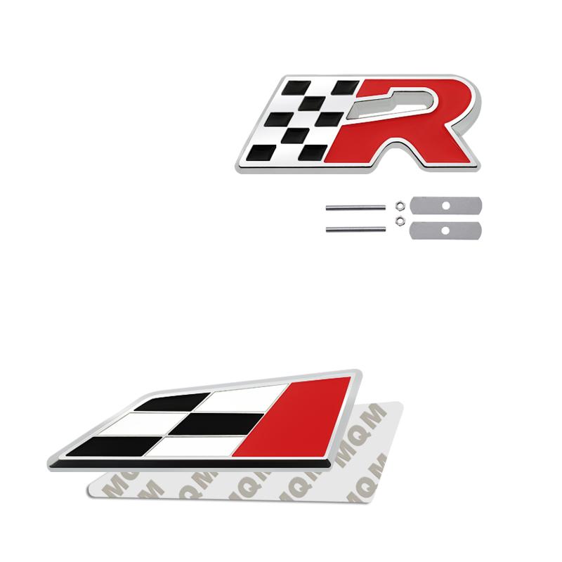 Car Accessories Metal Grille Emblem Rear Trunk Body Badge Sticker For Seat IBIZA Leon R Cupra Exeo Mii Tarraco Toledo Altea SH1