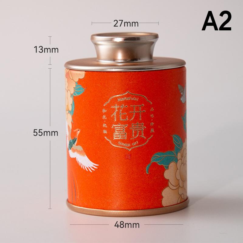 Mini Empty Tea Tin Can Household Green Black Tea Sealed Jar Portable Home Exquisite Small Tea Paper Packaging Cans
