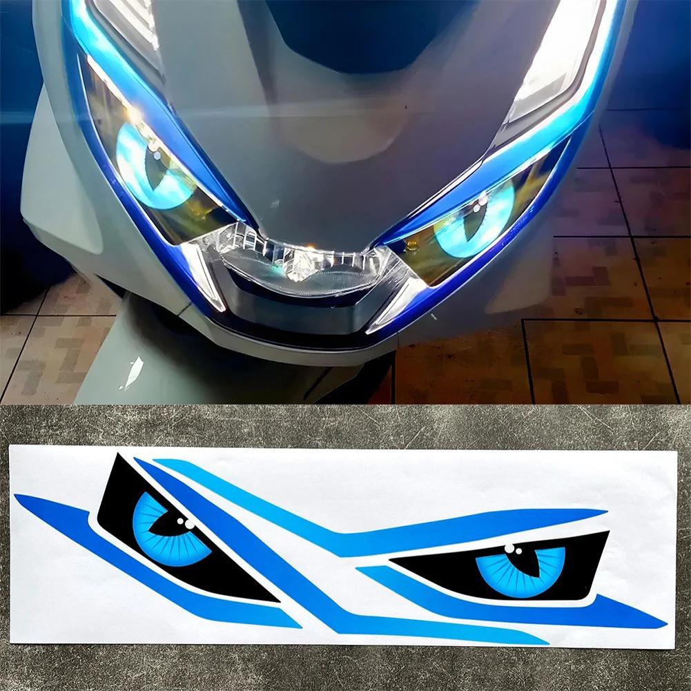 Waterproof Motorcycle Devil's Eye Lamp Stickers Moto Head Light Eyes Decorative PVC Stickers Decals For Honda PCX160 PCX 160