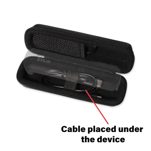 Alltravel Thermal Imager Organizer Case for FLIR ONE EDGE PRO Wireless 160x120 Thermal Camera (Black)
