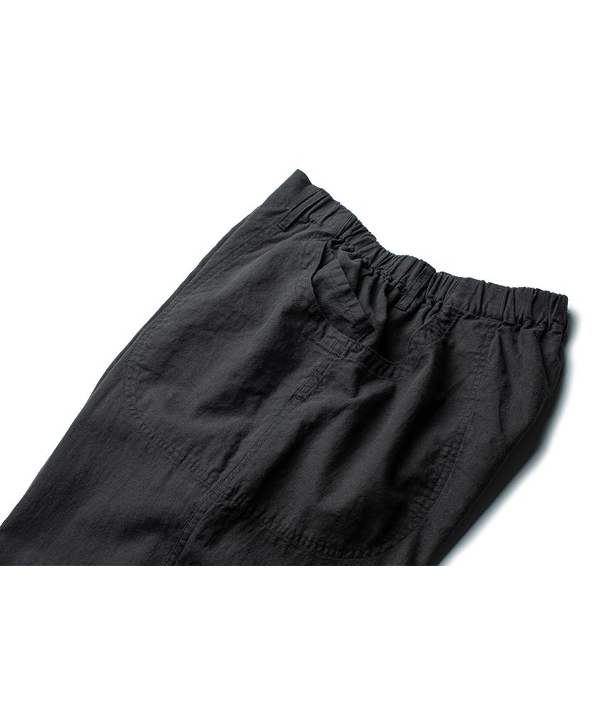 Deoleseukyu Linen Cotton Domingo Pants [Olive Charcoal]