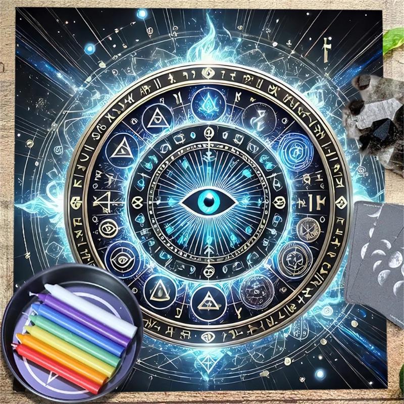 Practical Foldable Tarots Cloth Easy to Clean Velvets Divination Mat Fabric Texture Suitable for Spiritual Practices