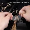 1Pairs Heart Nipple Clamps With Tassel Sex Adjustable Body Clips Non-Piercing Jewelry For Women And Couples