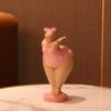 1 Stück Charmante Dicke Frau Kunst Ornament - Langlebiges Harz Heimdeko - Entzückender Tischakzent für Wohnzimmer, Bar & Café - Blickfang