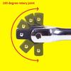 F Handle Socket Wrench Steering Handle 180 Degree Rotating Handle Tool For Mechanics Builder Rotating Auto Repair