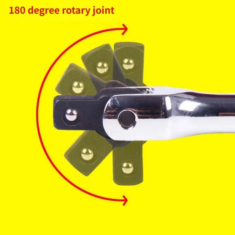 F Handle Socket Wrench Steering Handle 180 Degree Rotating Handle Tool For Mechanics Builder Rotating Auto Repair