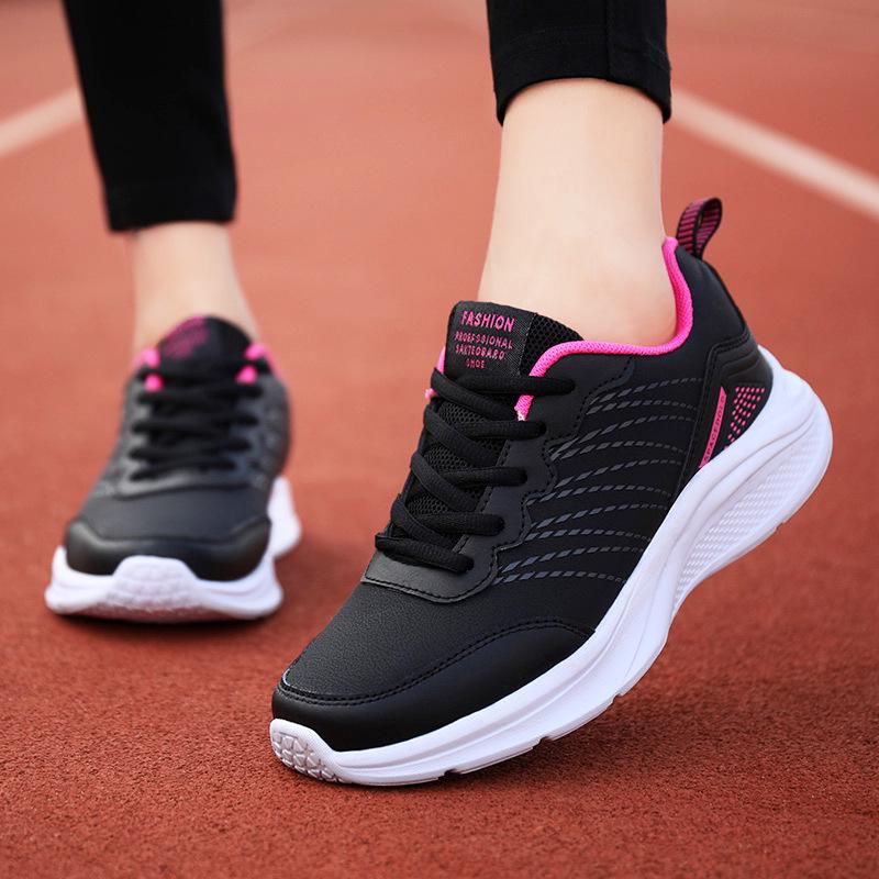 Damen Übergröße Leder-Sneakers - Herbst/Winter Rutschfeste Freizeit-Laufschuhe