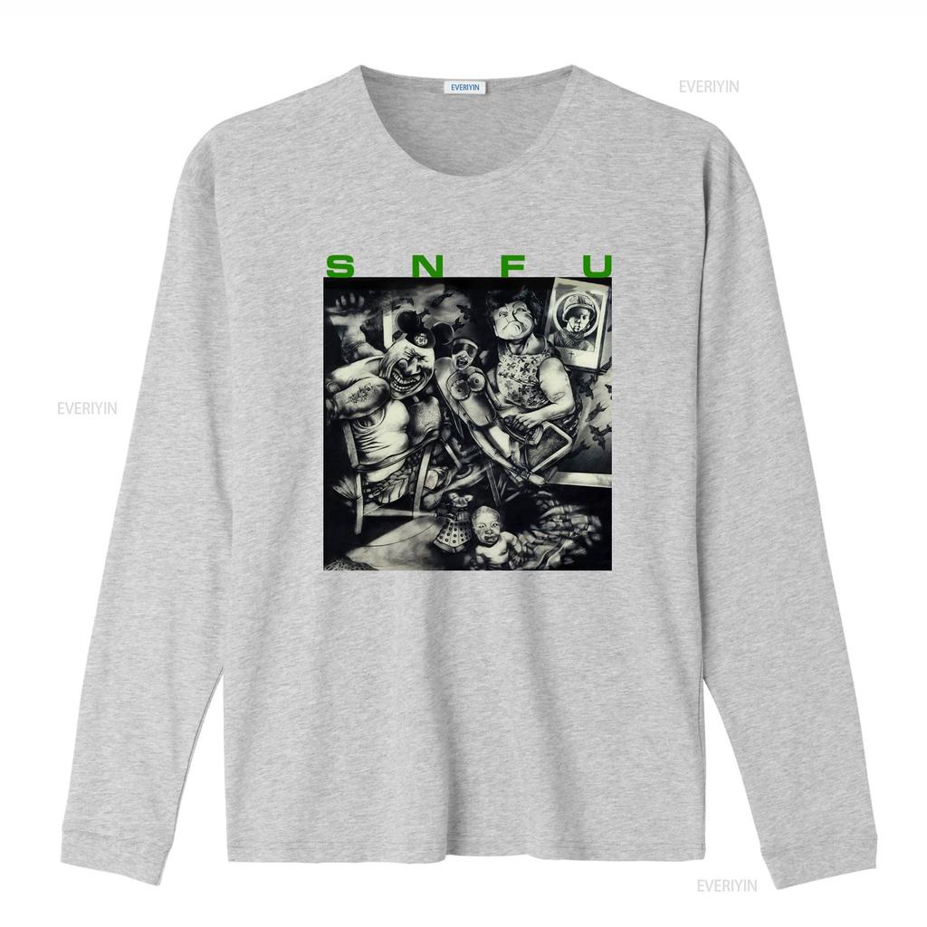 Snfu Better Than A Stick In The Eye Album Cover Print Black T Shirt vintage Washed Top For Everyday Wear Stylish graphic