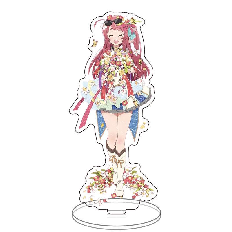ZOMBIE LAND SAGA Two Sided Acrylic Stand Figures Model Plate Hoshikawa Lily Minamoto Sakura Standing Sign Desk Decor