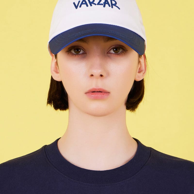 VARZAR Scribble Two-Tone 5-Panel Cap White/Navy