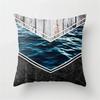 Farmhouse Home Decor Sofa Pillow Creative Wood Grain Marble Pillowcase Fashion Geometric Cushion Cover 40x40cm  50x50
