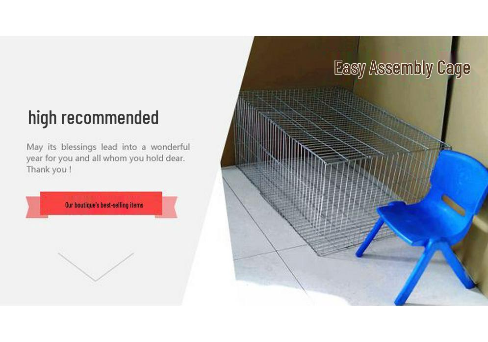 Large Outdoor/Indoor Cage for Rabbits, Chickens, and Pigeons - Model 862VxSFvH7
