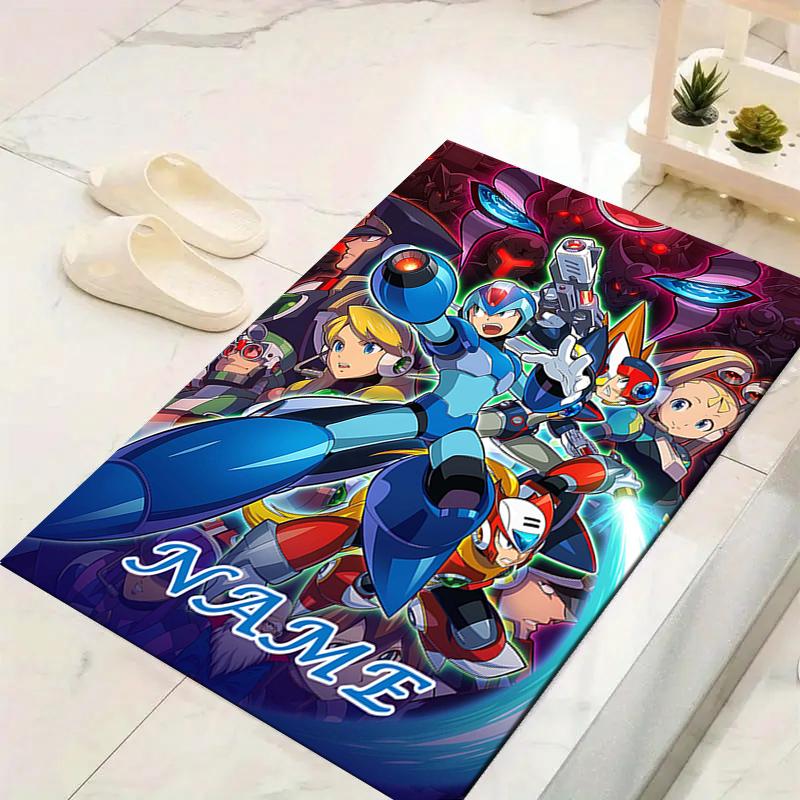 Custom 1Pc Superhero Mega Man Adventure Rug Office Carpet Indoor Outdoor Entrance Doormat Nonslip Soft And Comfortable Living Room D2915179